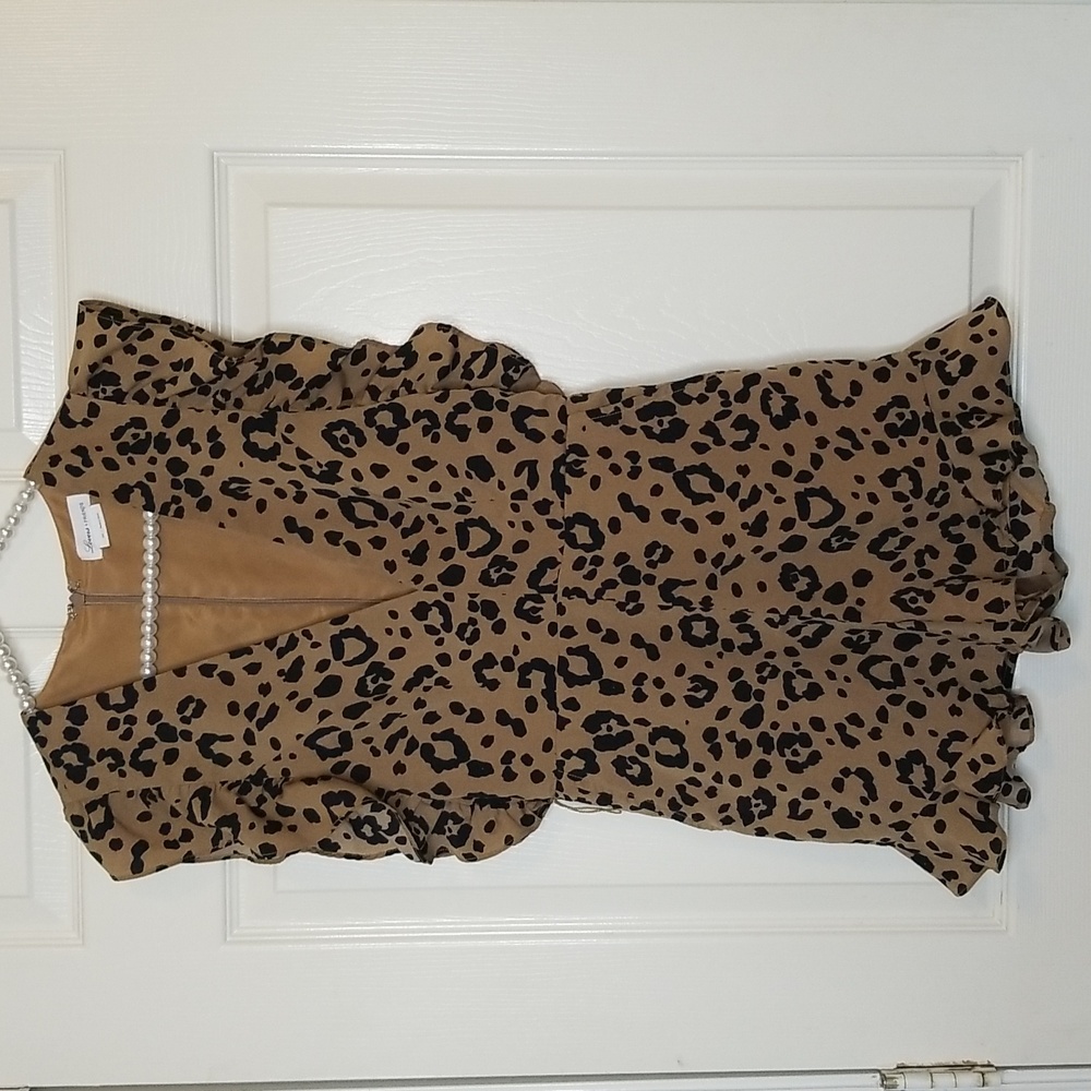 Lovers And Friends Jill Romper In Tan Leather - Picture 4 of 14